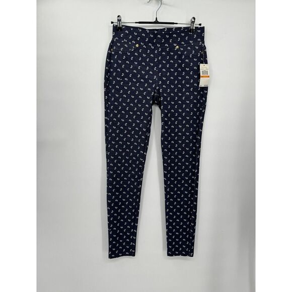 Michael Kors ‎ Woman's Paisley Print Pants Skinny Ankle Woman's Size Blue Small - Picture 1 of 5